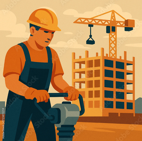 construction worker in the construction site