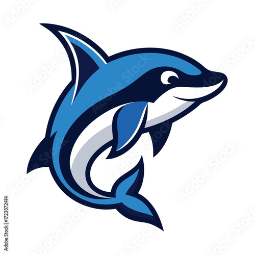 Majestic Whale Mascot Logo Breaching Powerful Design