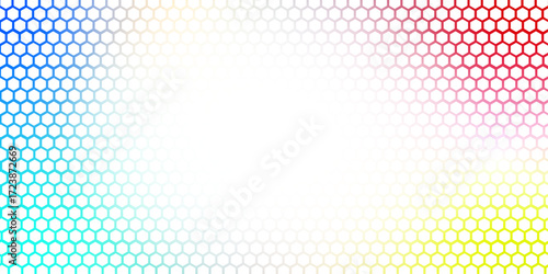 Abstract hexagon Colorful light gray metallic vector texture.