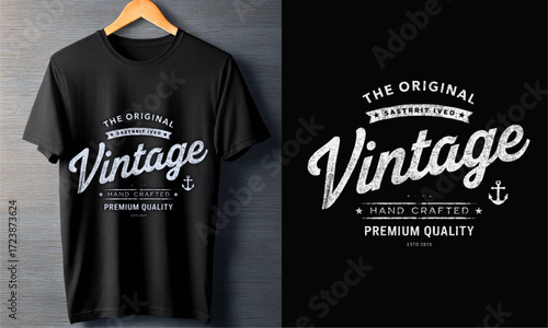 Vintage Hand-Crafted Premium Quality T-Shirt Design The Original Style