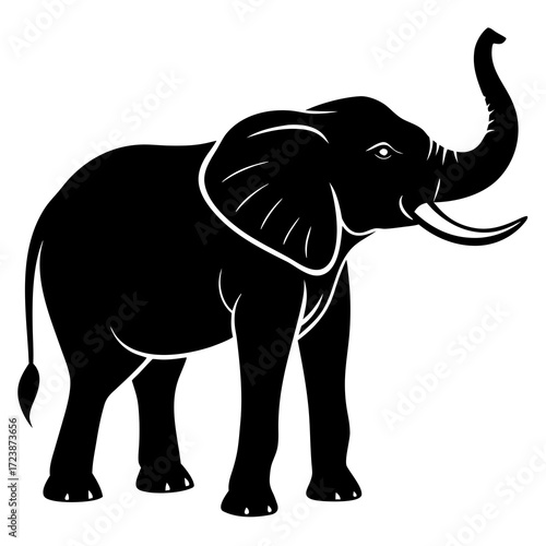 elephant silhouette vector