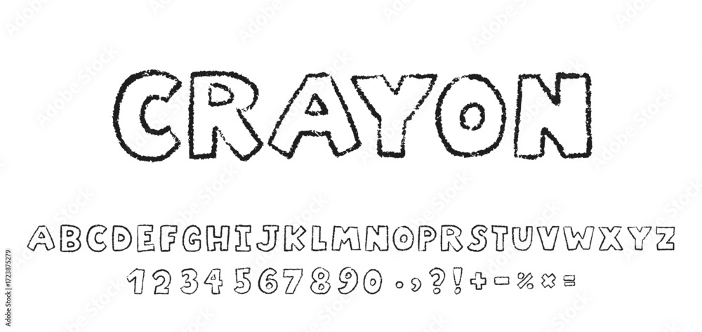 custom made wallpaper toronto digitalCharcoal kids font. Doodle alphabet, numbers, signs