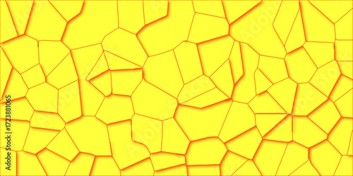 Golden honeycombs and vibrant yellow flowers form a seamless, geometric wallpaper pattern with a 3D hexagonal structure, perfect for a modern backdrop design