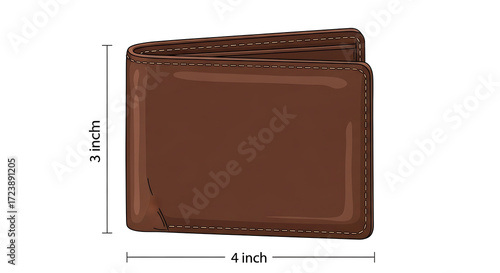 Leather Wallet Dimensions A Visual Guide for Compact Designs