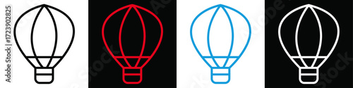 Para soot icon | Editable 4 colour web icon
