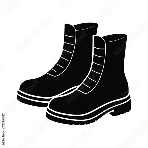Zoo Keeper element isolated boots on white background