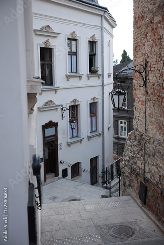 miasto, Bielsko - Biała, śląsk, Poland, architektura, zabudowa w stylu austiackim, stare miasto, miasto w górach