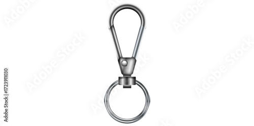 Metallic Clasp Equipment Vector Illustration.

