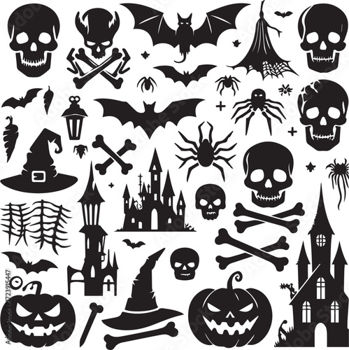 Halloween Silhouettes Icons