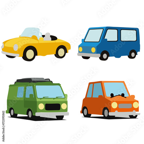 Modern Car Silhouette Vector Illustration: Sleek and Dynamic Design for Automotive, Transport, and Technology Themes. Stylish Icon for Logos and Graphics.