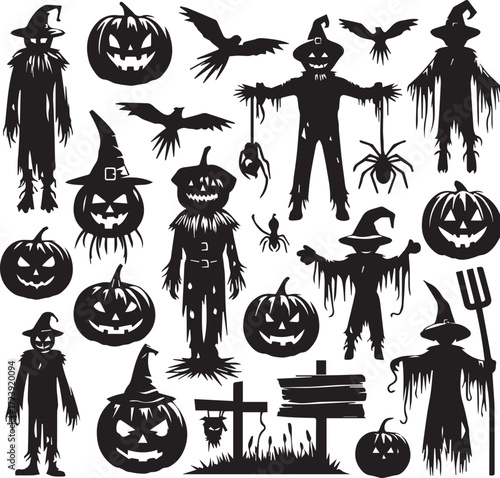 Halloween Silhouettes Icons