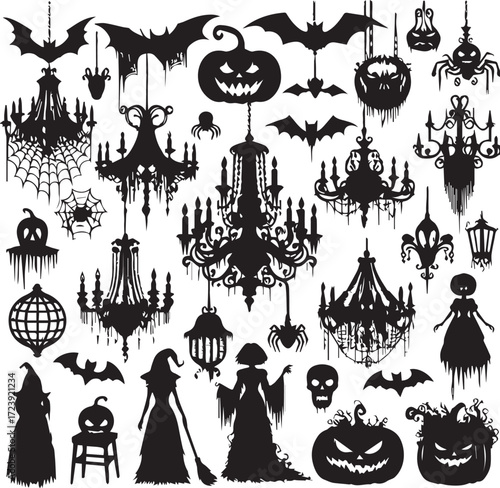 Halloween Silhouettes Icons