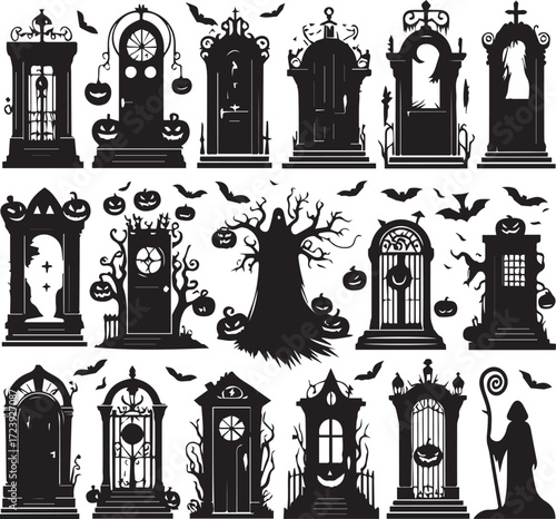 Halloween Silhouettes Icons