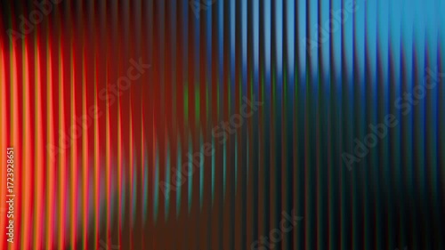 Reeded Glass Gradient Loop — Colorful Abstract Motion Background (4K)
