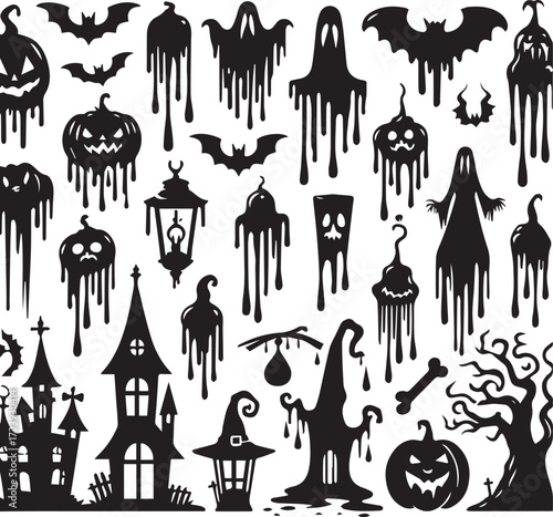 Halloween Silhouettes Icons