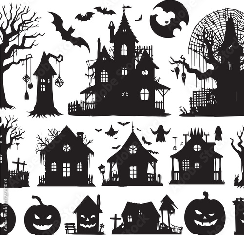 Halloween Silhouettes Icons