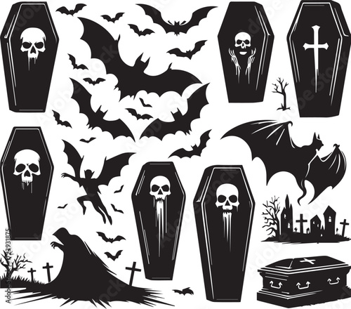 Halloween Silhouettes Icons