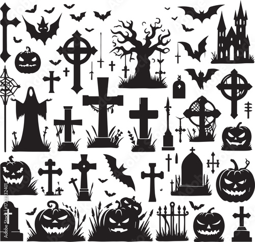 Halloween Silhouettes Icons