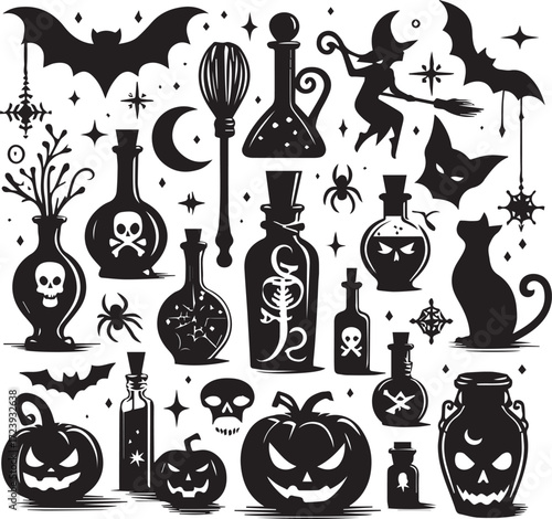 Halloween Silhouettes Icons