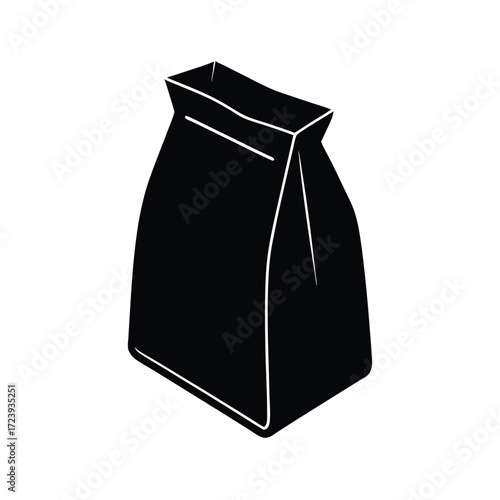 Zoo Keeper element isolated food bag on white background