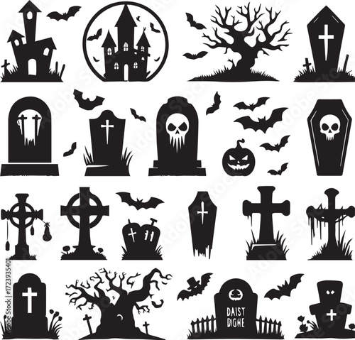 Halloween Silhouettes Icons