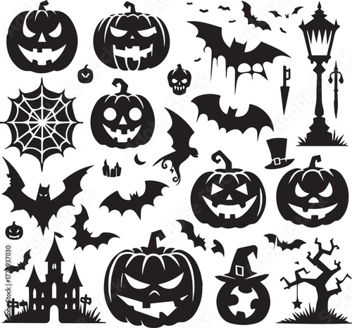 Halloween Silhouettes Icons