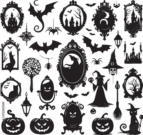 Halloween Silhouettes Icons