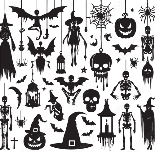 Halloween Silhouettes Icons