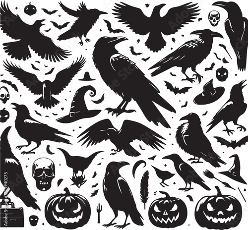 Halloween Silhouettes Icons