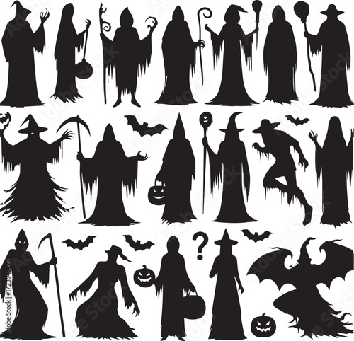 Halloween Silhouettes Icons