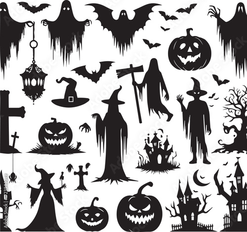 Halloween Silhouettes Icons