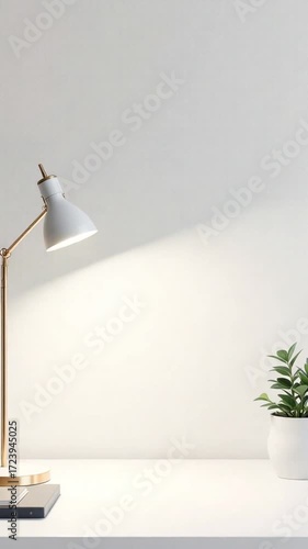Simple desk lamp lighting