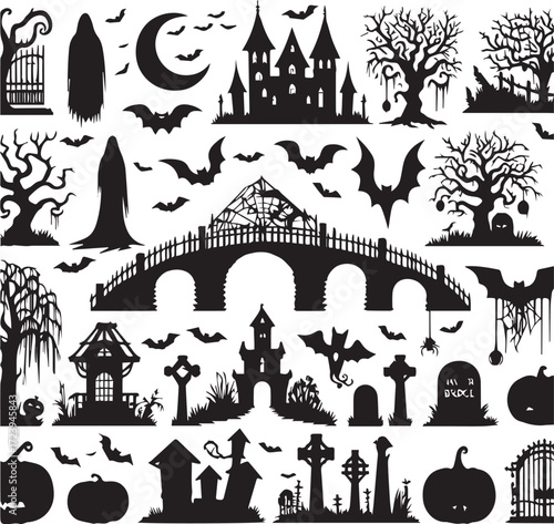 Halloween Silhouettes Icons