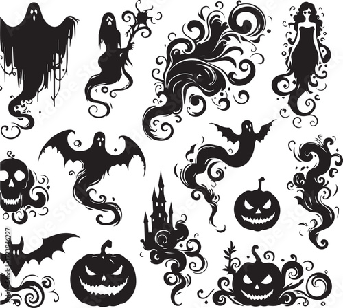 Halloween Silhouettes Icons