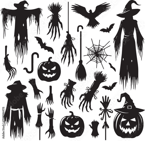 Halloween Silhouettes Icons