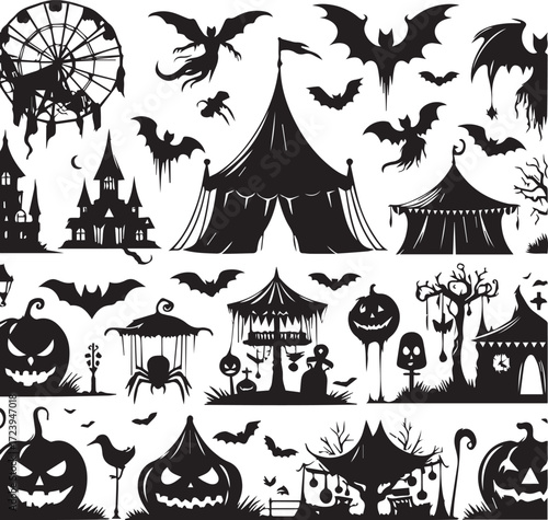 Halloween Silhouettes Icons