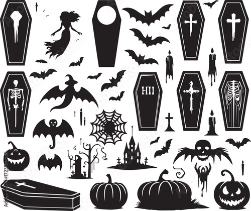 Halloween Silhouettes Icons