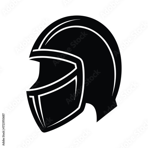 Zoo Keeper element isolated helmet on white background