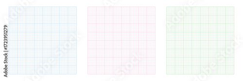 Graph paper vector backgrounds, grid pattern templates, school math paper design, engineering drawing sheets, squared line texture, education stationery background collection