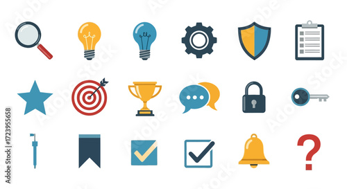 Business Strategy Icons.