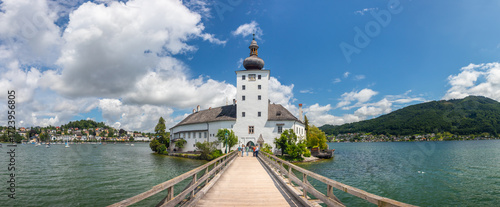 Schloss Ort, an Austrian castle in the Traunsee lake, Gmunden, Austria