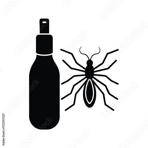 Zoo Keeper element isolated insect repellent on white background
