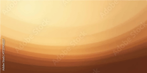 An abstract golden background with a clean, empty, white porcelain plate with a subtle yellow circle