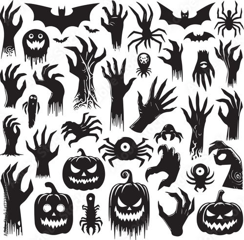 Halloween Silhouettes Icons