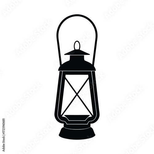 Zoo Keeper element isolated lantern on white background