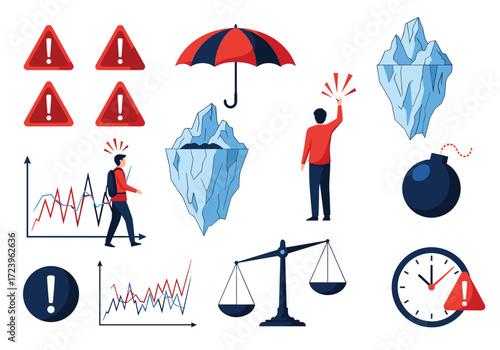 Visualizing the multifaceted nature of risk management and decision making in business.