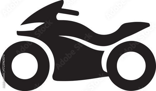 Futuristic bike silhouette vector, modern high-tech bicycle, minimal transportation design illustration