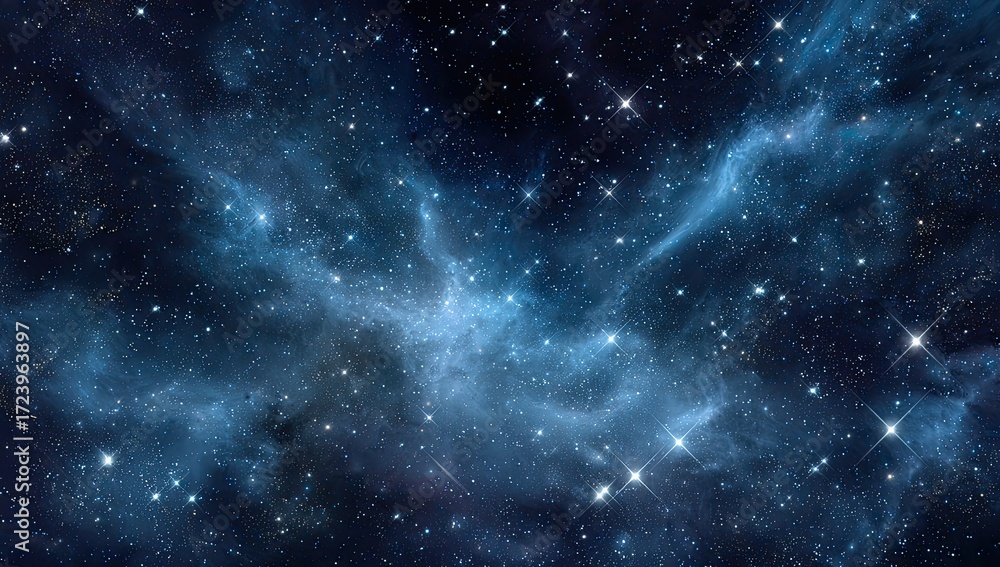 Fototapeta premium A vast expanse of space filled with nebulae and stars