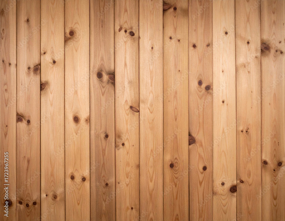 Fototapeta premium 自然な木目模様の木製壁面背景。