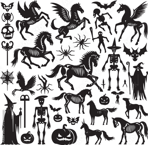 Halloween Silhouettes Icons